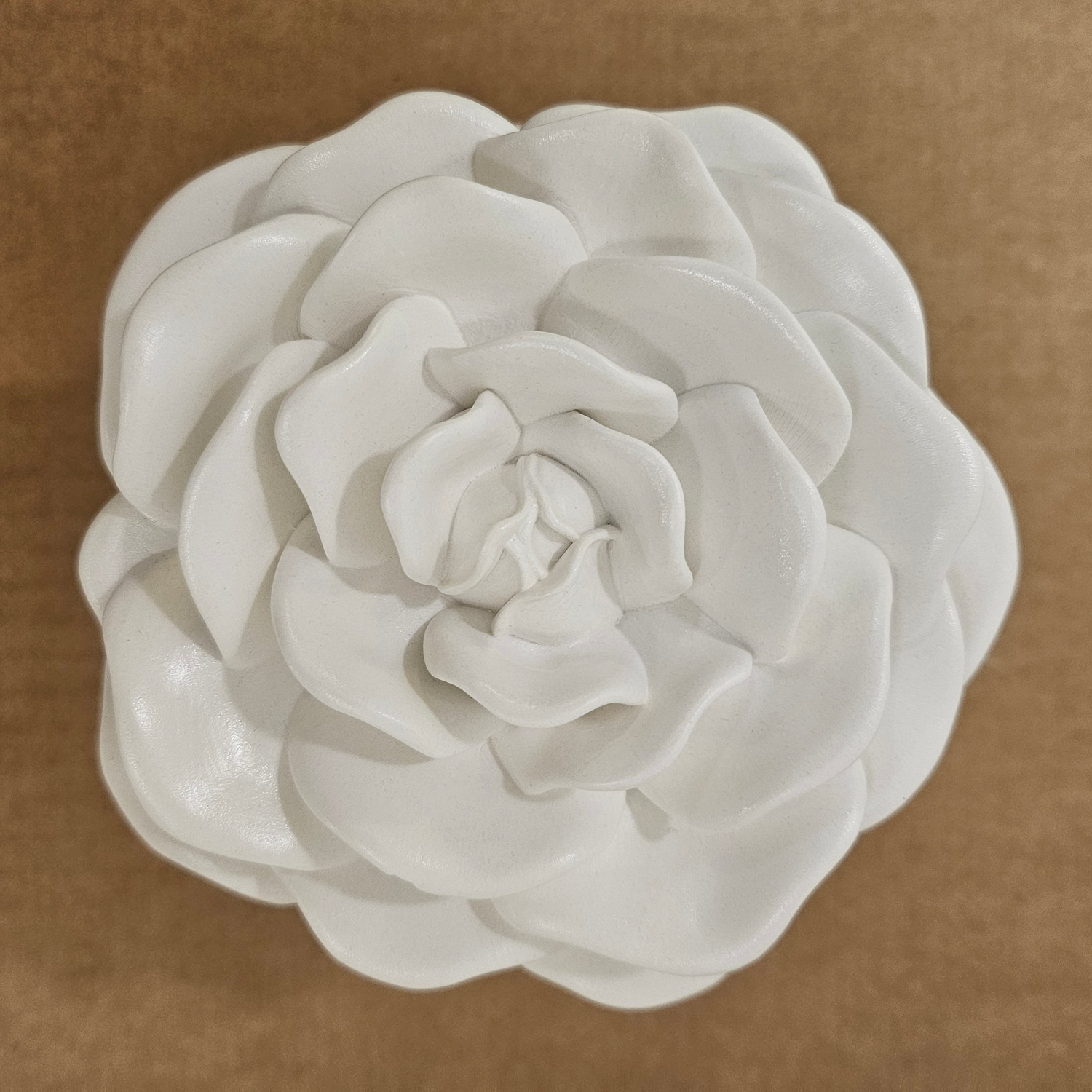 Bougie Fleur - Blanche/Citronnelle, Gingembre