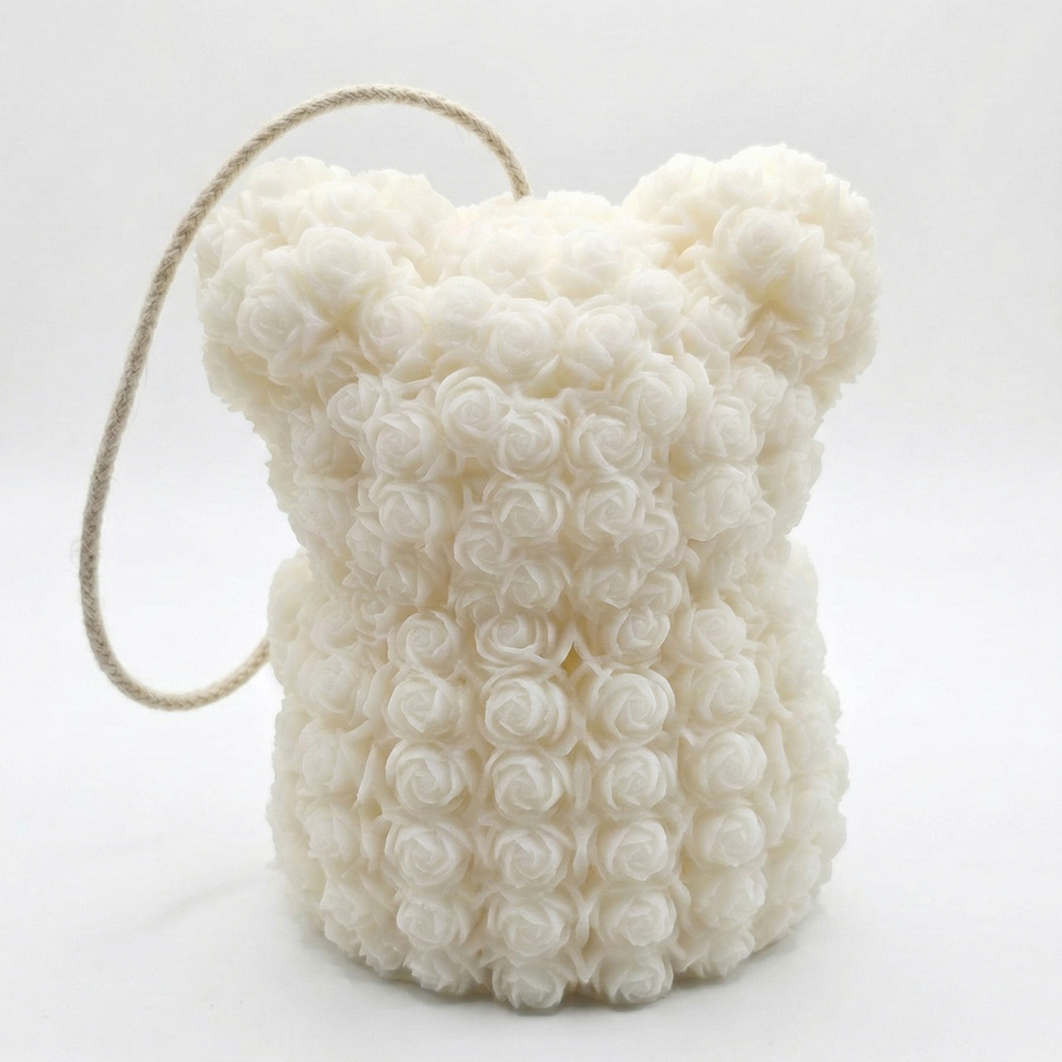 Bougie Mini Ourson - Blanc / Noix de coco