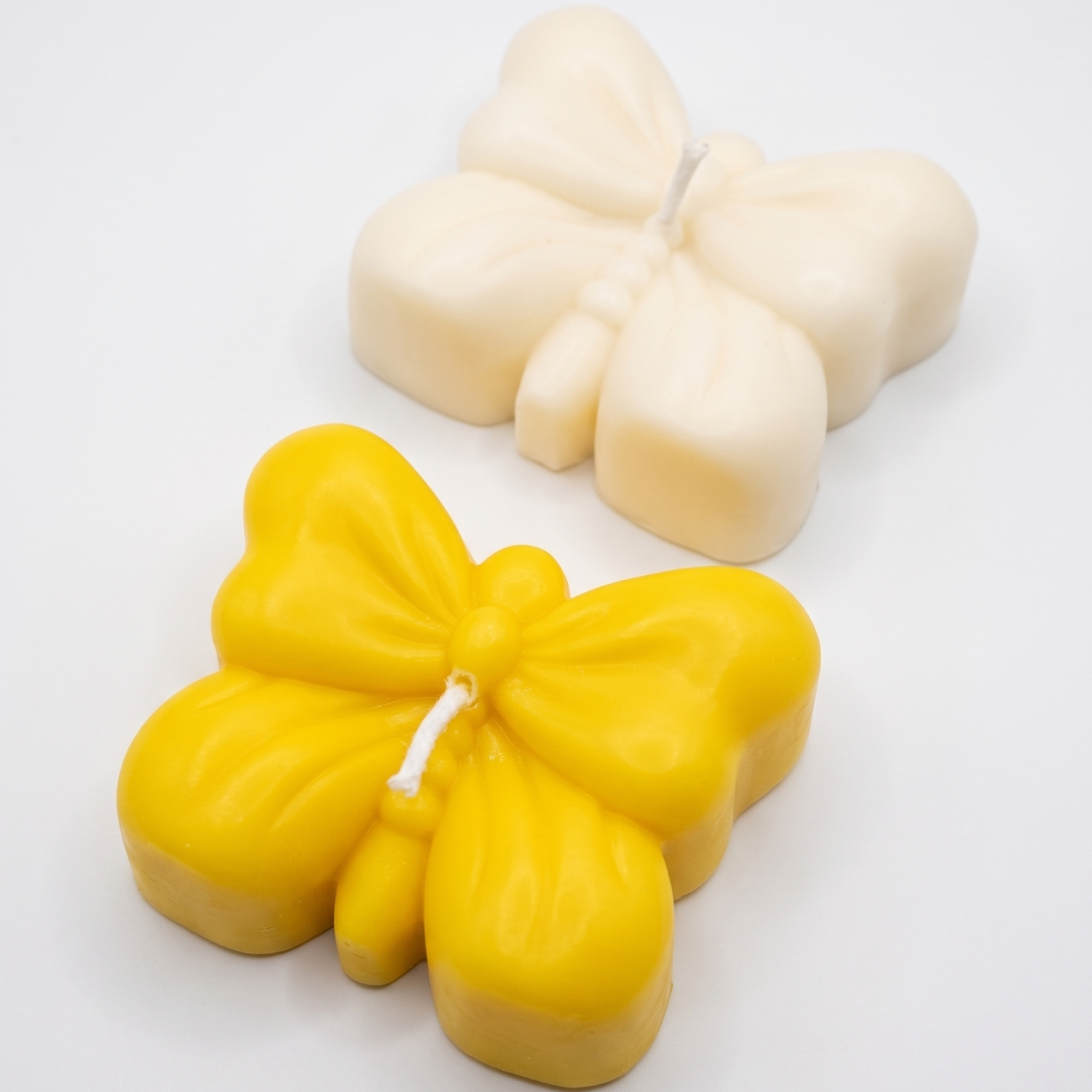 Bougie Papillon Nœud - Blanche / Vanille
