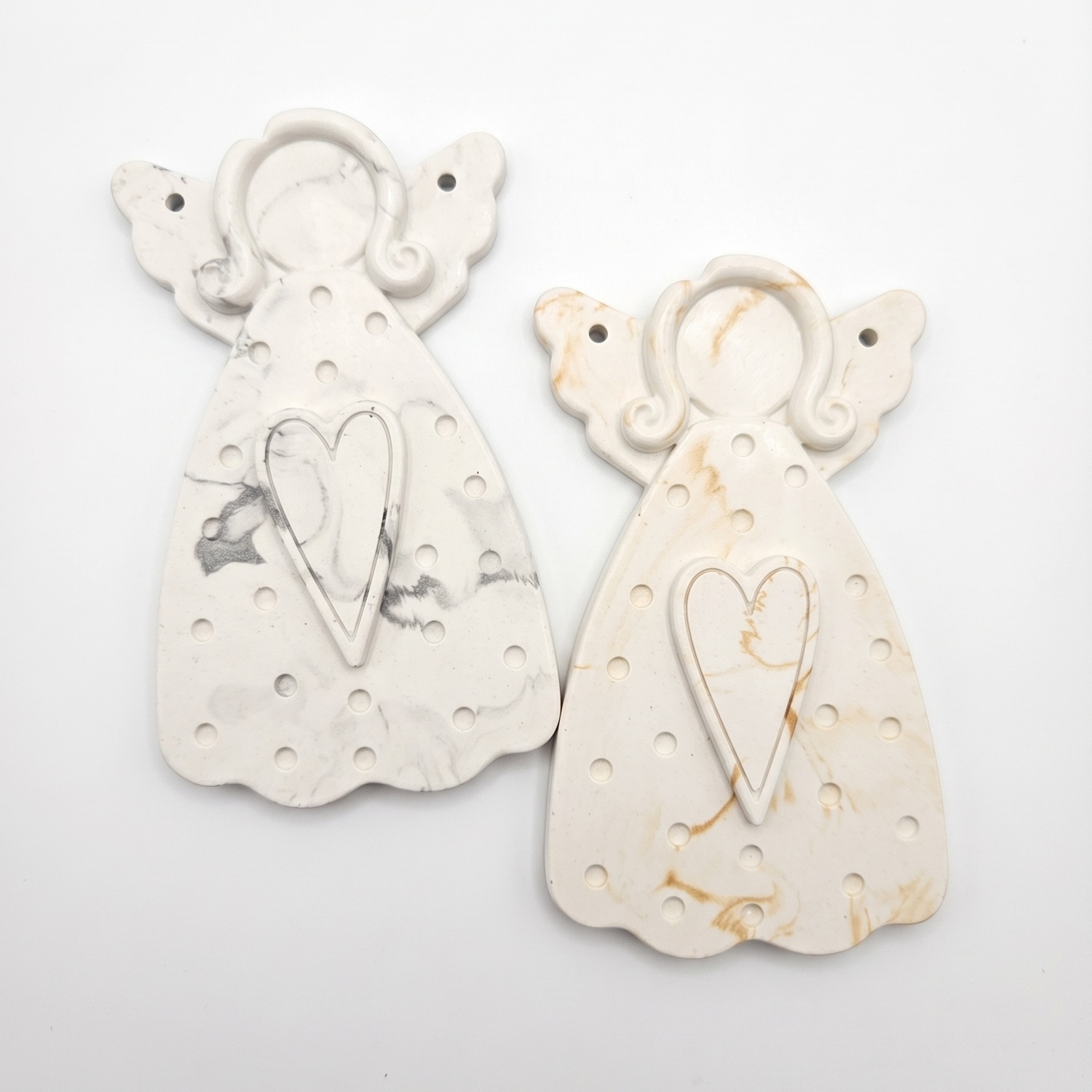 Ange suspendu - Blanc / Argent / L