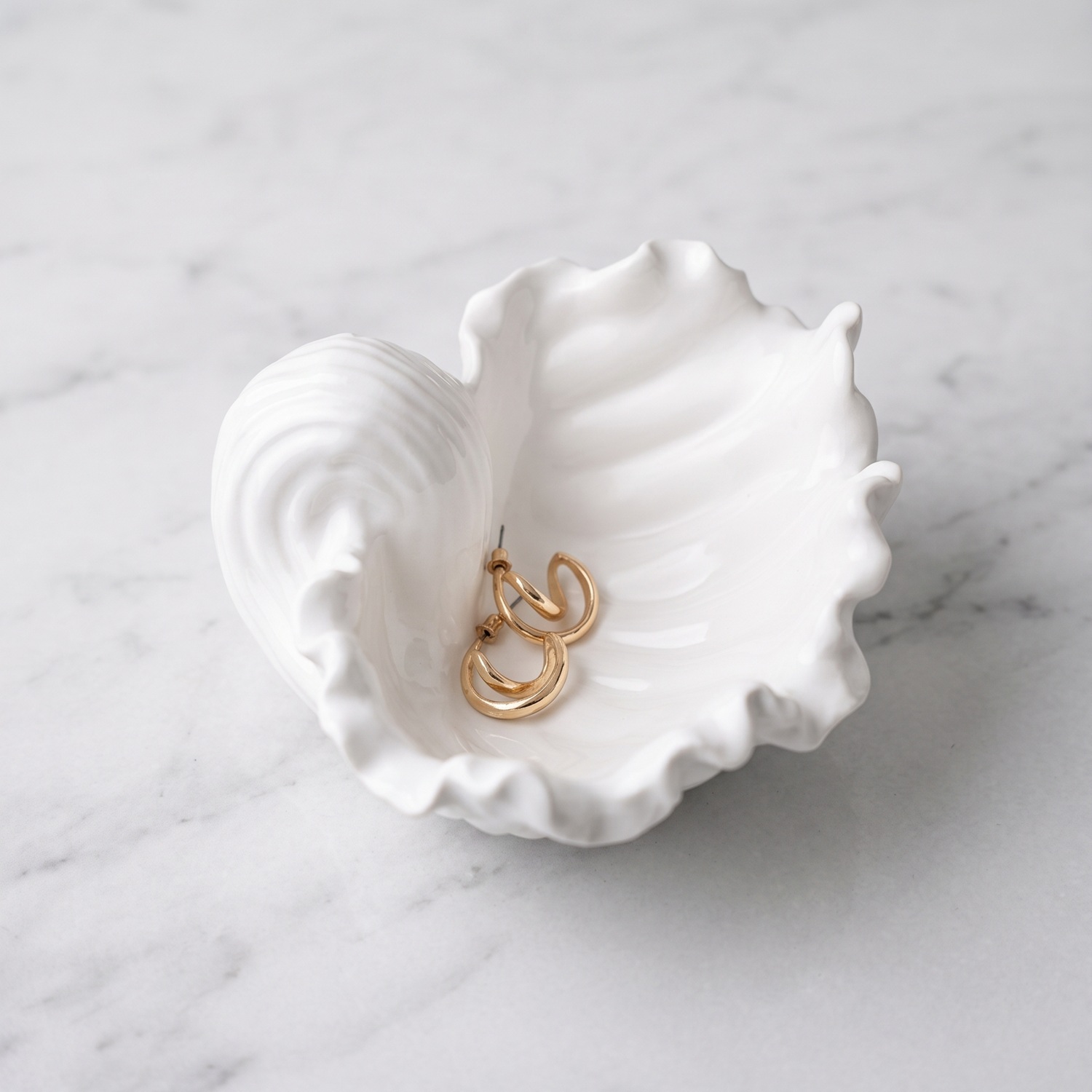 Bol coquillage design - Blanc