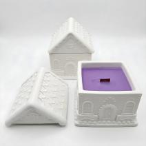 Bougie Maisonnette - Blanche / Fruit de la passion, Mangue