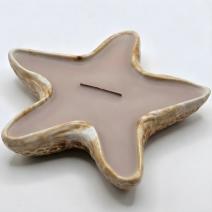 Bougie Étoile de Mer - Sable / Sel Marin, Bois