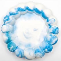 Plateau design Bulle - Blanc / Turquoise
