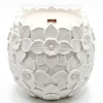 Bougie Narcisse - Blanche / Cerise