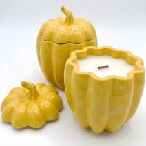 Bougie Citrouille à Maturité - Jaune / Strudel aux pommes / XL