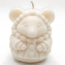 Bougie Souris - Blanche / Noix de coco d'Islande