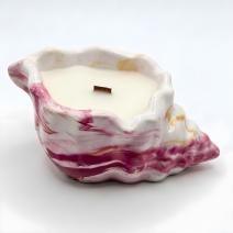 Bougie Marée Rose - Rose / Blanche / Or / Cerise, Amande